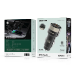 Zinc Alloy Dual Port Car Charger 60W Total (30W PD + 30W QC) with 1m USB-C to USB-C Cable - Black - تصویر 8