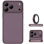 iPhone 18 Pro Max Camera Lens Protector, Anti-Glare, 9H Tempered Glass - Burgundy - تصویر 4