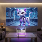 Smart Projector ASTRA GPJ4K10 - 300 ANSI Lumens, White - تصویر 2