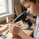 Electric Glue Gun GNEGLUGUNBK - Ergonomic Pistol-Grip, Black - تصویر 3