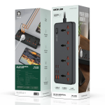 Power Strip GS-700 - 2500W, Black - تصویر 4