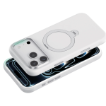 Silicone Stand Case for iPhone 18 Pro, 360° Rotating Stand - White - تصویر 9