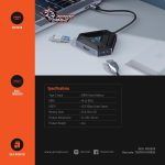 USB-C Hub PDX529 - 6-in-1 4K HDMI, 100W PD, Black - تصویر 4
