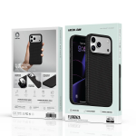 Florenza Woven Fabric MagSafe Case for iPhone 18 Pro/17 Pro 2600GS Drop Protection - Black - تصویر 8