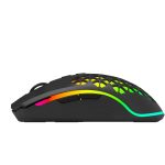 Gaming Mouse PDX312-BK - Wireless RGB 10000 DPI, Black - تصویر 2