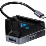 USB-C Hub PDX529 - 6-in-1 4K HDMI, 100W PD, Black