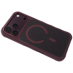 WYN MagSafe Hybrid PC + TPU Case for iPhone 18 Pro Max, Wavy Anti-Slip Texture, Aluminum Camera Protection - Burgundy - تصویر 10