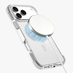 ATHENS MagSafe iPhone 18 Pro Case, PC/TPU/TPE Hybrid Material, Reinforced Corners - Grey - تصویر 3