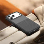 NICE MagSafe CASE for iPhone 18 Pro Max with Metal Buttons, Anti-Slip Texture - Black - تصویر 2