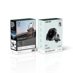 GX-13 Dual Hold Car Air Vent Mount, N52 Strong Magnets, MagSafe Compatible, 360° Rotation, Retractable Hook - Black - تصویر 3