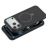 Silicone Stand Case for iPhone 18 Pro, 360° Rotating Stand - Black - تصویر 9