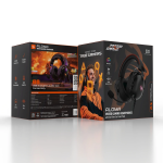 Gaming ALOMA Wired Gaming Headphones 50mm Drivers RGB Soft Over-Ear Pads Mic for PC Consoles - Black - تصویر 8