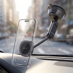 GX-89 MagSafe Car Phone Holder, Tight Air Suction - Black - تصویر 3