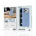 Silicone Stand Case for iPhone 18 Pro Max, 360° Rotating Stand - Blue - تصویر 11