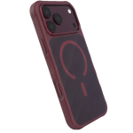 WYN MagSafe Hybrid PC + TPU Case for iPhone 18 Pro Max, Wavy Anti-Slip Texture, Aluminum Camera Protection - Burgundy - تصویر 11