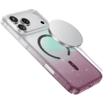 iPhone 18 Pro Max Glitter MagSafe Case - Burgundy - تصویر 3