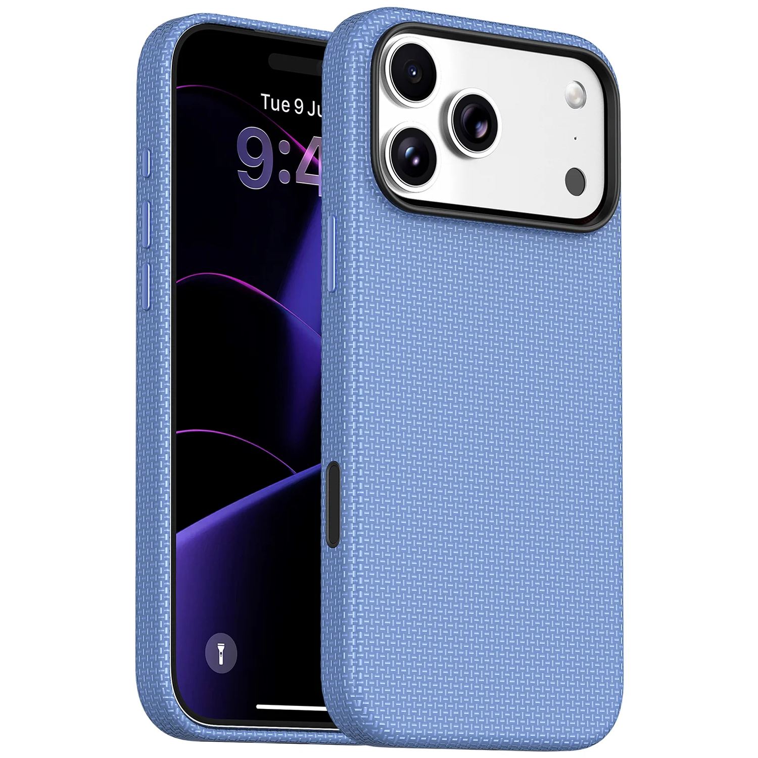 Florenza Woven Fabric MagSafe Case for iPhone 18 Pro/17 Pro 2600GS Drop Protection - Glacier Florenza Woven Fabric MagSafe Case for iPhone 18 Pro/17 Pro 2600GS Drop Protection - Glacier - تصویر 1