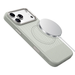 Legacy MagSafe Leather Case for iPhone 18 Pro Max/17 Pro Max, PC + PU Hybrid Material, 1.2M Drop-Tested - Silver - تصویر 5