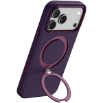 Kenton MagSafe Leather Case with Ring Kickstand for iPhone 18 Pro/17 Pro - Burgundy - تصویر 4