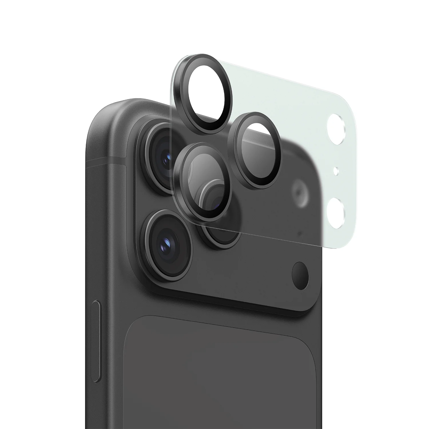 Kanzen iPhone 18 Pro Camera Lens Protector, 9H Hardness with AR Coating - Black Kanzen iPhone 18 Pro Camera Lens Protector, 9H Hardness with AR Coating - Black - تصویر 1