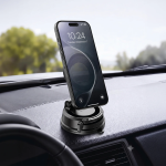 GX-90 MagSafe Suction Car Phone Holder, Strong N52 Magnets, 3-Axis Flexible Rotation - Black - تصویر 2