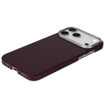 KEVLAR iPhone 18 Pro MagSafe Case, 5x Stronger Aramid Fiber Protection, Scratch & Impact Resistant - Burgundy - تصویر 3