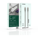 USB-C to USB-C Cable GNBR240C2CGY - 240W, Grey - تصویر 3