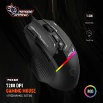 Gaming Mouse PDX321 - 8D RGB, 7200 DPI, Black - تصویر 4