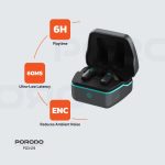 Gaming Earbuds PDX419 - Ultra Low-Latency, Black - تصویر 7