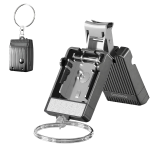 NETA Pocket-Size Nail Clipper with Keychain Ring, Ultra-Sharp Blades, Built-in Nail File - Gray - تصویر 6