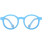 Anti-Blue Light Kids Glasses, Digital Eye Strain Relief, Lightweight Design, Perfect Kid-Fit - Blue