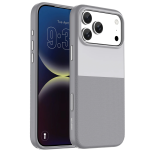 NICE MagSafe CASE for iPhone 18 Pro Max with Metal Buttons, Anti-Slip Texture - Silver