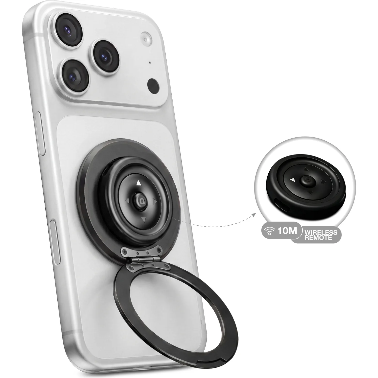 Magnetic Ring Holder MAG AIR SCROLL - Black Magnetic Ring Holder MAG AIR SCROLL - Black - تصویر 1