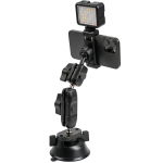 Car Phone Holder GX-101 - Suction Mount 360°, Black - تصویر 6