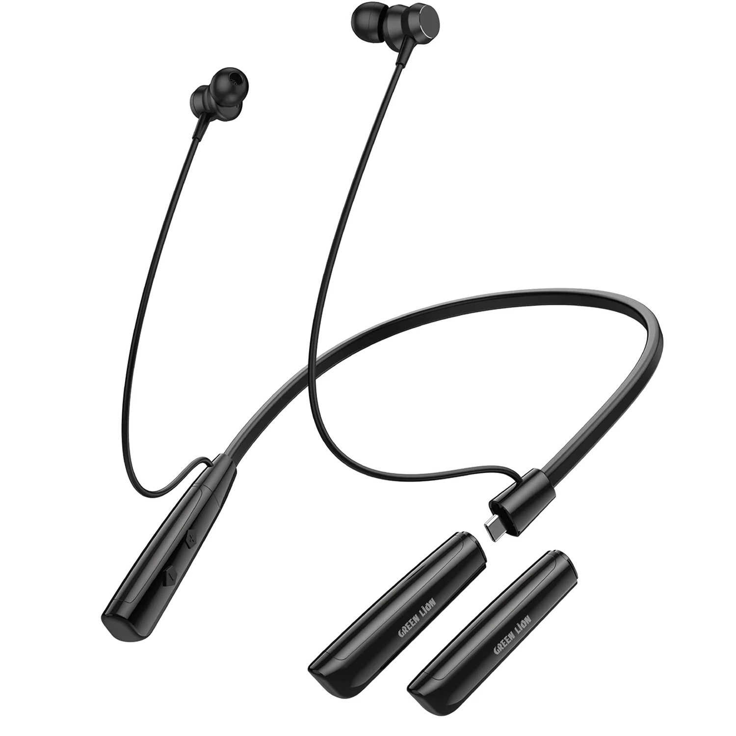 GL-NB16 Wireless Neckband Earbuds - 40H Playtime, Black GL-NB16 Wireless Neckband Earbuds - 40H Playtime, Black - تصویر 1