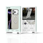 Kenton MagSafe Leather Case with Ring Kickstand for iPhone 18 Pro Max/17 Pro Max - Silver - تصویر 9