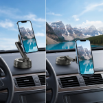 GX-94 MagSafe Suction Car Phone Holder, Super Strong Magnets, Fully Adjustable - Black - تصویر 2