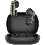 Gerona Clip-On Wireless Earbuds with Dual-Mic Clear Calls - Black