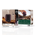 Pocket Bakhour Portable Electric Incense Burner with Nickel Heating - Burgundy - تصویر 5