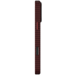 Florenza Woven Fabric MagSafe Case for iPhone 18 Pro/17 Pro 2600GS Drop Protection - Burgundy - تصویر 7