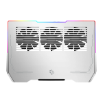 Cooling Pad PDX117 - Aluminum, Multi-Fan, White - تصویر 5