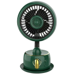 1950 Vintage Desktop Fan, 3600mAh Battery - Green - تصویر 6