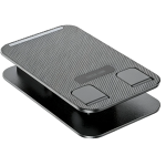 Desk Stand Phone & Tablet Holder, 360° Rotatable Foldable Desktop Mount (4-10") - Black - تصویر 4