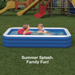 3-Ring Inflatable Swimming Pool 665L (1.5m x 1.15m) - Blue - تصویر 3