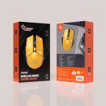 Wireless Gaming Mouse PDX323-YL - 3 DPI Levels, Yellow - تصویر 4