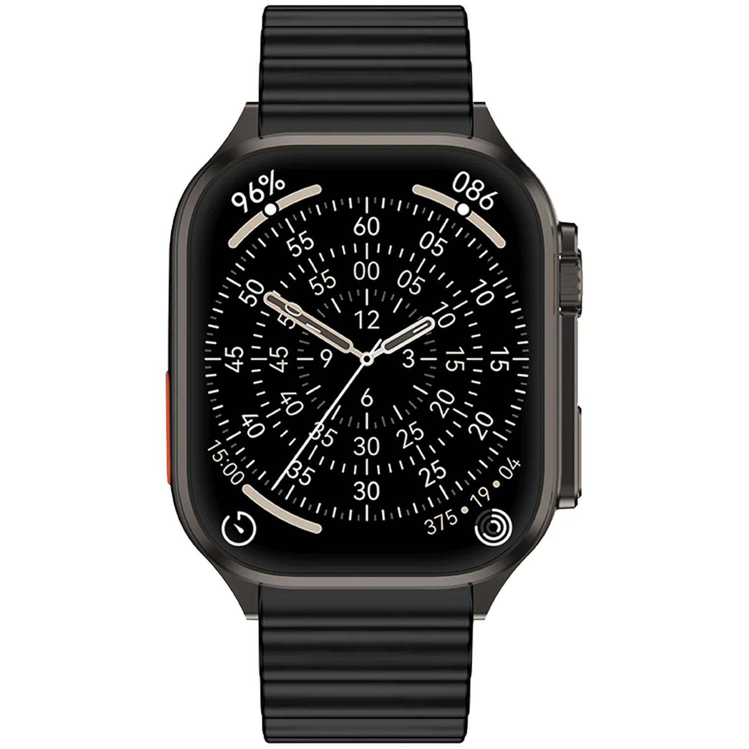 Smart Watch Ultra Curve GNULCURSW66BK - Wireless Charging, Black Smart Watch Ultra Curve GNULCURSW66BK - Wireless Charging, Black - تصویر 1
