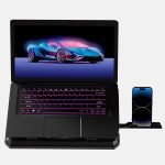 Laptop Cooling Pad PDX121BK - Dual Fans, RGB, Black - تصویر 4