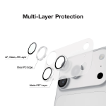 Kanzen iPhone 18 Pro Max Camera Lens Protector, 9H Hardness with AR Coating - Clear - تصویر 2