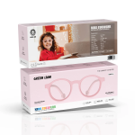 Anti-Blue Light Kids Glasses, Digital Eye Strain Relief, Lightweight Design, Perfect Kid-Fit - Pink - تصویر 4