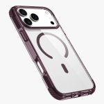 ATHENS MagSafe iPhone 18 Pro Case, PC/TPU/TPE Hybrid Material, Reinforced Corners - Burgundy - تصویر 4